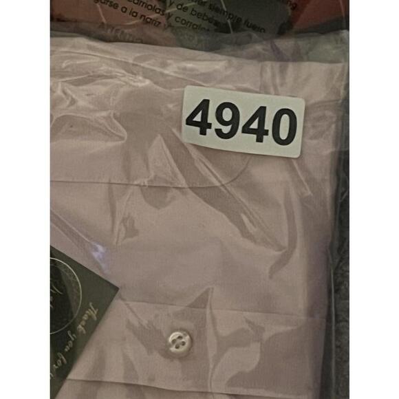 Tommy Hilfiger Long Sleeve Button Down Dress Shirt Pink 16 1/2 -32/33 Regular - Picture 10 of 10